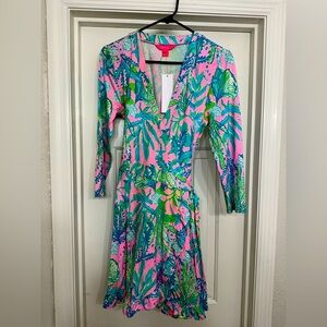 Tropical Print Lilly Pulitzer Wrap Dress